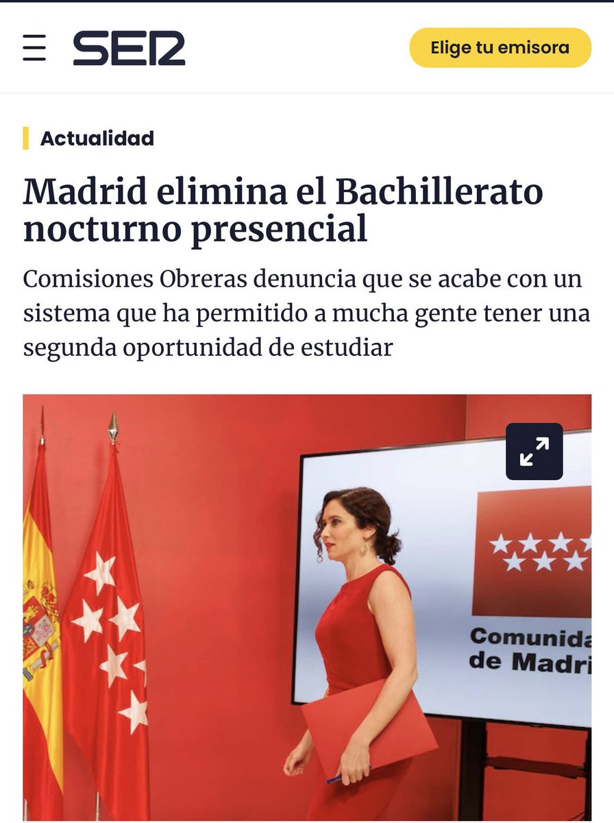 ¿Cuantos hemos tenido que trabajar para mantener a la familia y estudiar en turno nocturno para hacer el bachillerato y posteriormente una carrera ? El PP un partido para ricos elimina el bachillerato nocturno