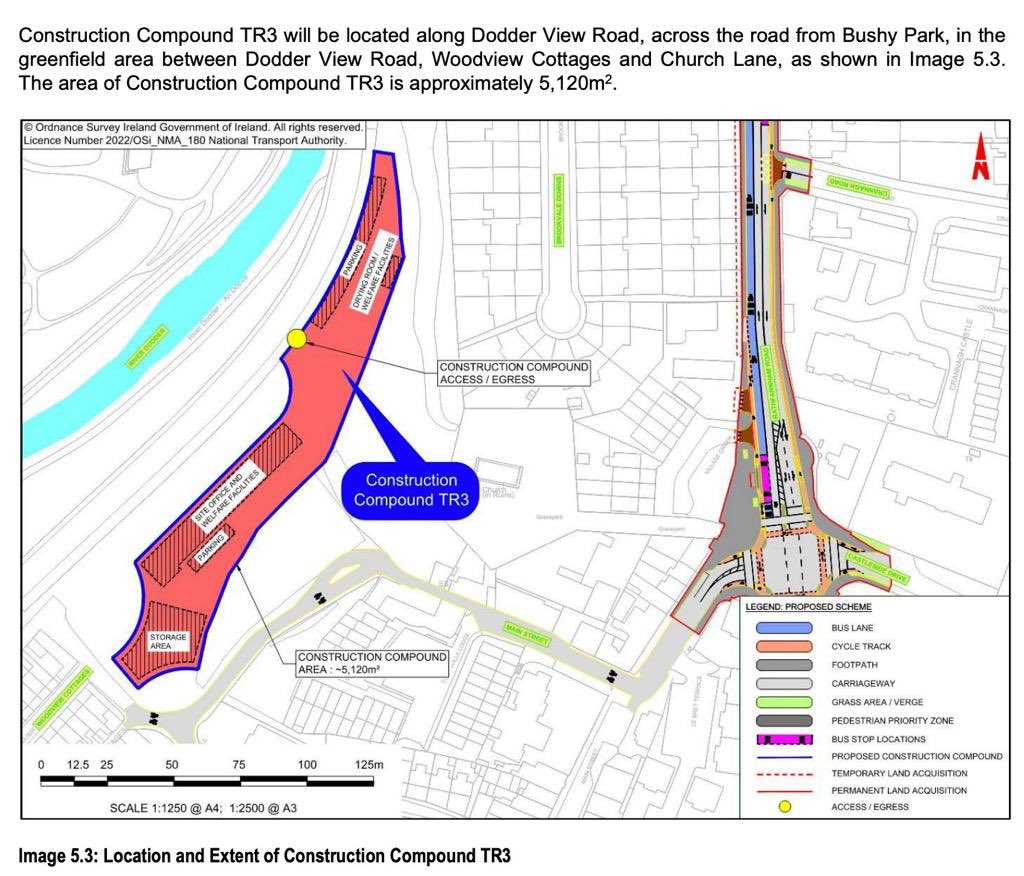 Just how easy is it for a zoned green space to become a construction compound not once but twice and continuously first @sdublincoco at mo due to #Dodder #Greenway  and now for @BusConnects  to use - what are local councillors doing? #rathfarnham