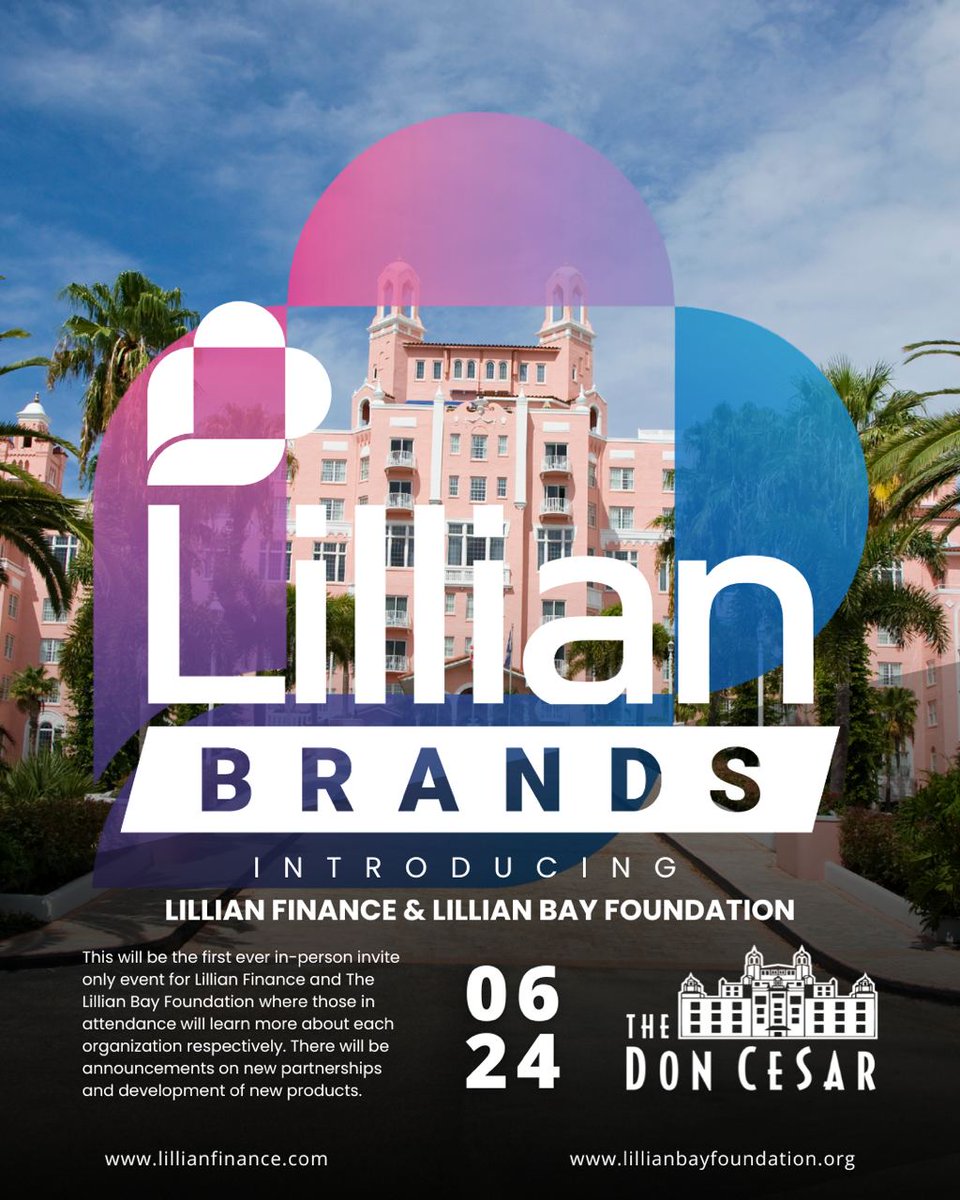 LillianBayFDN's tweet image. Today's the day! The Lillian teams are working behind the scenes in the War Room at the Don Cesar getting everything ready for tonight's Lillian Brands Social! See you tonight!

#LillianBayFDN #LillianFinance #Ly #DonCesar