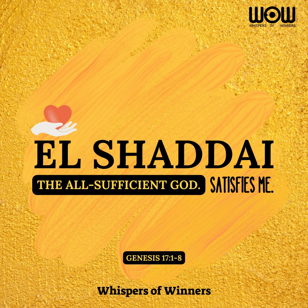 WinnersWhispers's tweet photo. Declare this:
I am not forgotten or forsaken,
El Roi sees and sorts me out in every situation because I am the apple of His eye.
I am not helpless or hopeless.
El Shaddai satisfies me in all circumstances because He is my sufficiency

Retweet &amp; type "I am seen &amp; satisfied by God" https://t.co/QvfJVPgK7S