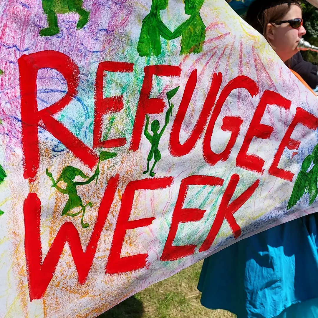 Lovely event in Bradford's Peel Park today to celebrate Refugee Week. #HospitalityNotHostility #refugeeswelcome #togetherwithrefugees🧡