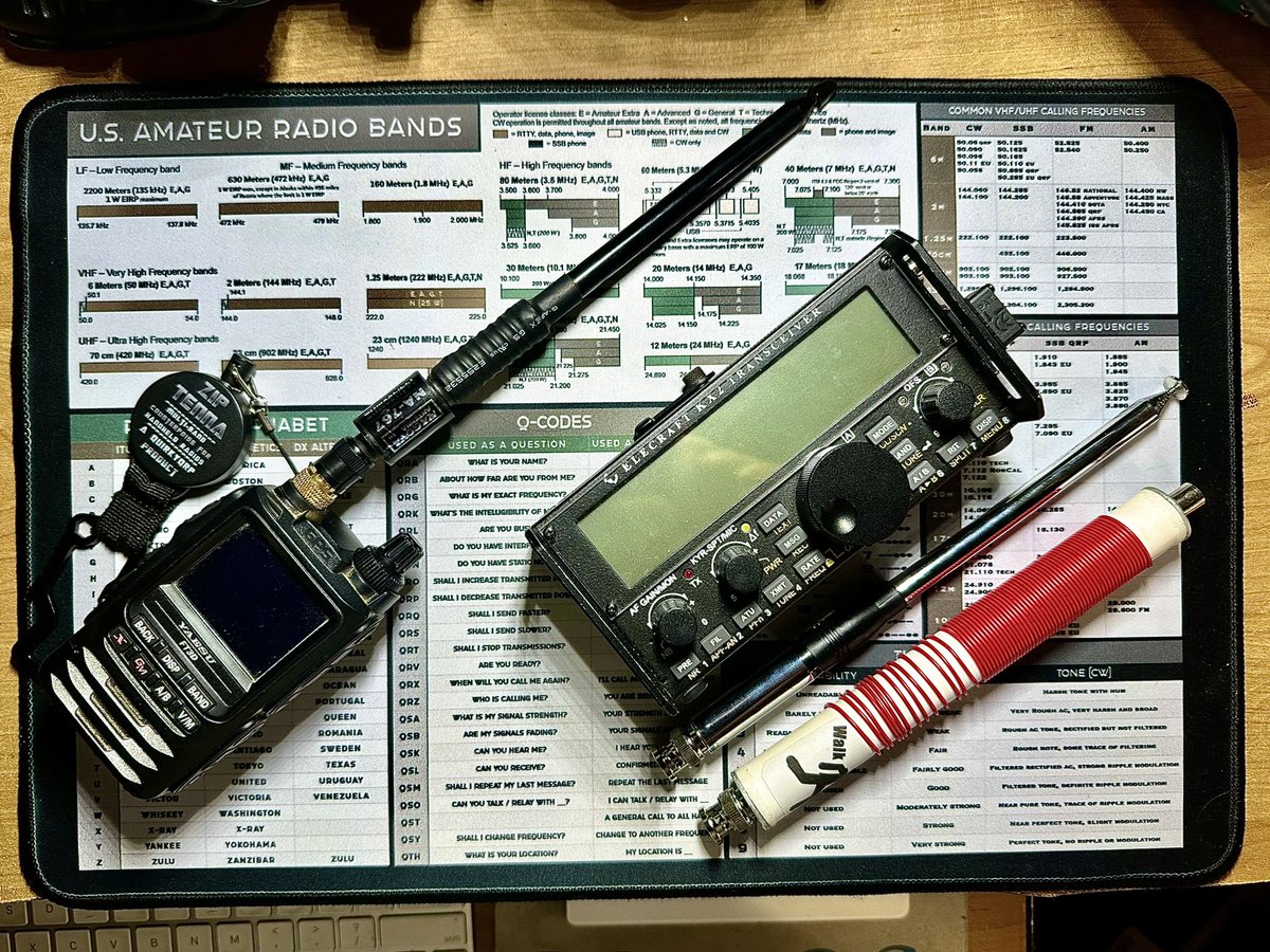 Here’s my very spartan & ultra portable setup to operate pedestrian portable on VHF / HF for ARRL field day this year. 

#HamRadio #AmateurRadio #ARRLfieldday #arrlfieldday2023 #fieldday2023 #hamradiofd #ARRLFD2023 #amateurradioFD #hamradiospecialevent #HamHarder #specialevent