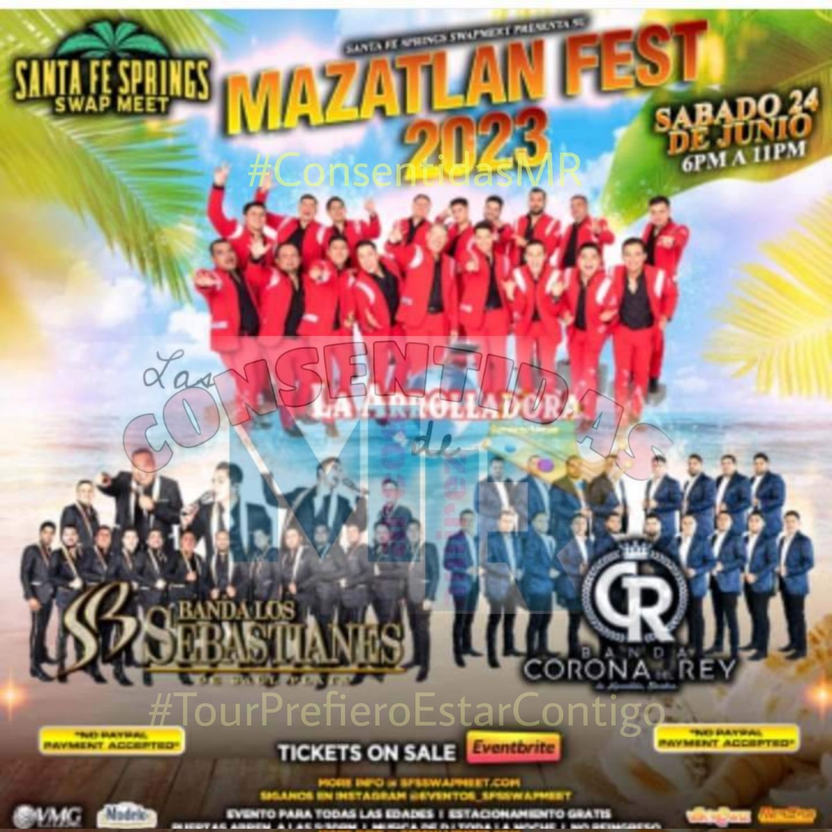 LasConsenMR's tweet photo. Hoy la @Arrolladora Banda el Limón llegá a Santa Fe Springs, California. 
¡Ven y Vive la Experiencia!
#TourPrefieroEstarContigo. 
@LasConsenMR @marcos_abl ❣️🍋🎶

Ya pueden disfrutar de su más reciente video "De Memoria me la se" 👇🏻👇🏻
https://t.co/paLOjsox8G https://t.co/k5bMscNPDJ