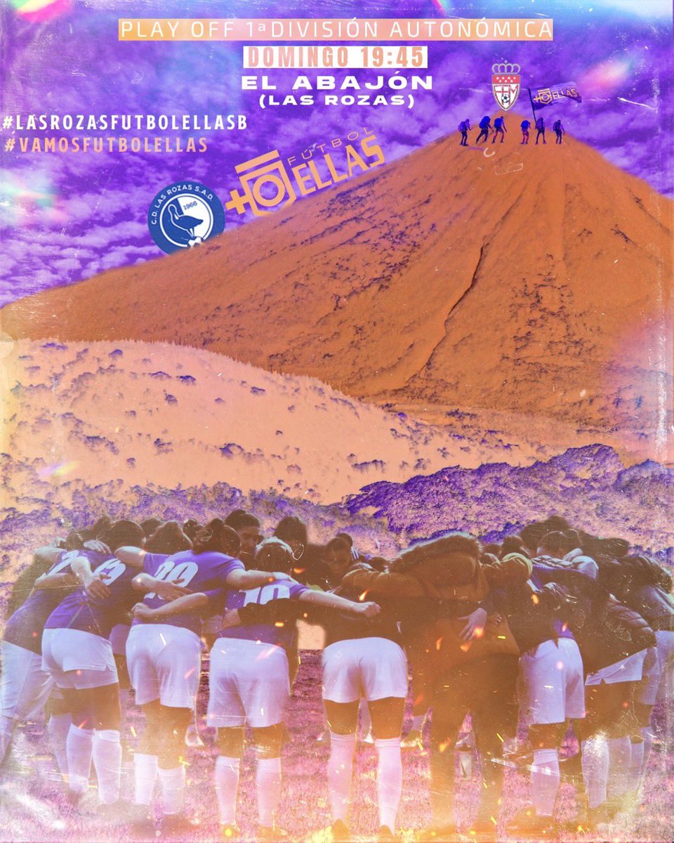 futbolellascff's tweet photo. ¡A 90 de minutos de poder conseguir un doble ascenso!
¡Tan cerca y a la vez tan lejos!

Trabajo⚒️ + unión🍍= éxito 

@LasRozas_CF - @futbolellascff “B”
𝐃𝐎𝐌𝐈𝐍𝐆𝐎 𝟏𝟗:𝟒𝟓

¡VAMOSFUTBOLELLAS!🔥💜
#LasRozasCfFutbolellasCFFB https://t.co/4PfEGI6xdF