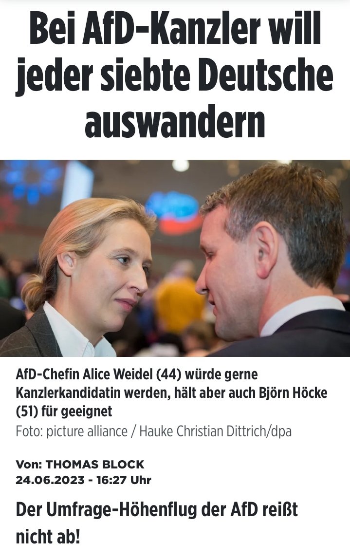 Motombo und Mohammed mit deutschem Pass würden also direkt gehen. Das spart Kosten, AfD wählen bedeutet Effizienz wählen. Steuergeld sparen ist richtig und wichtig.