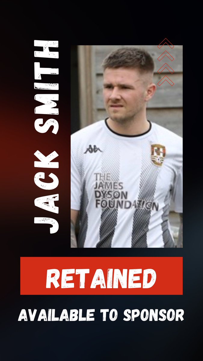 SMITHY STAYS ON! 

The club are delighted to announce that Jack Smith has agreed to stay on for another season.
 
We can’t wait to see you score more goals at the monk Smithy! 

Jack is available to sponsor, anyone interested please DM us!