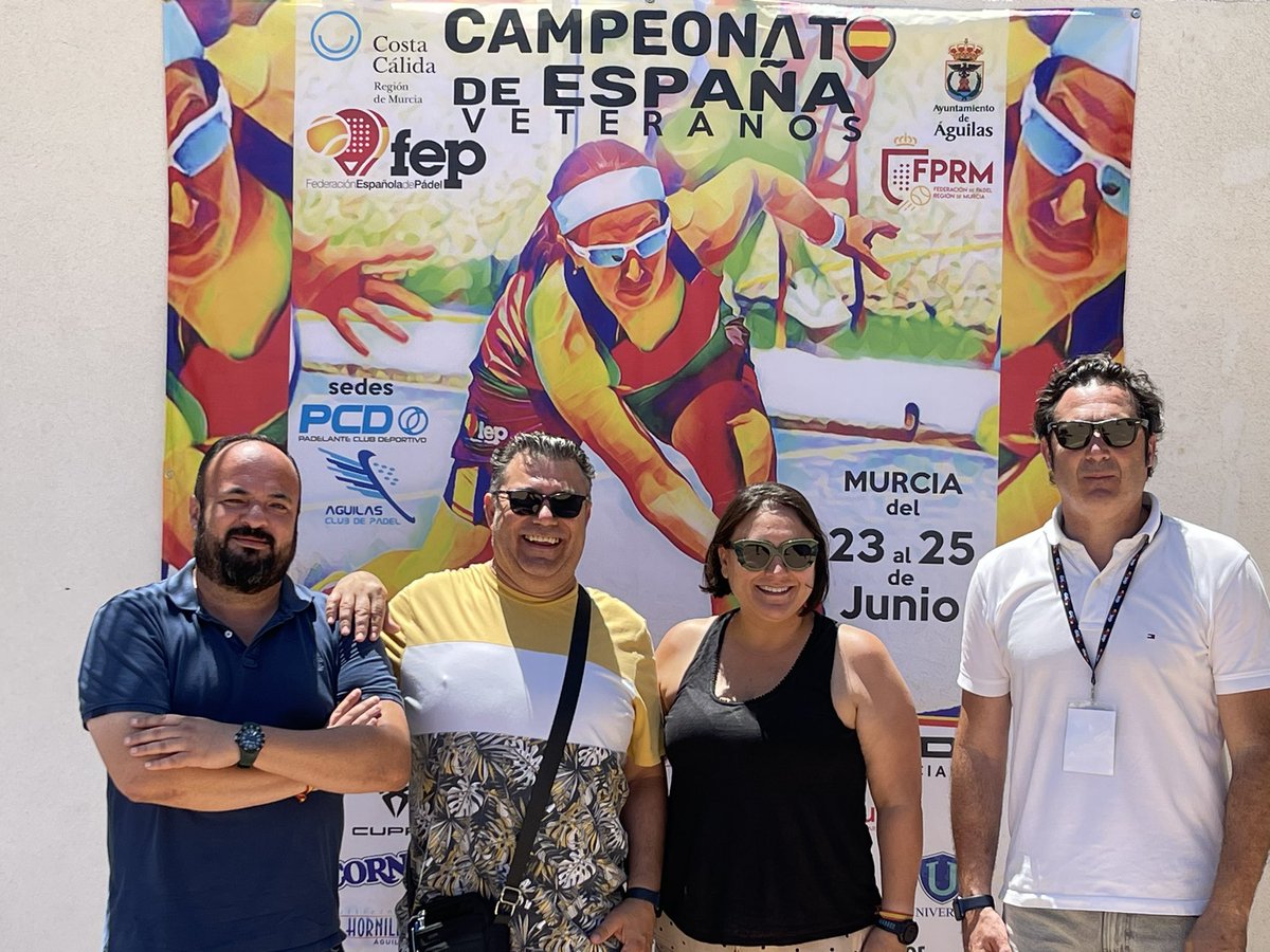 Fantástico ambiente y mejor organización en el Campeonato de España de Veteranos, en <a href="/PadelanteClub/">Padelante Club</a> #Águilas