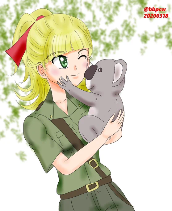 コアラ隊長おめ! 蕨さんとの絵しかないw #コアラ隊長生誕祭2023 #コアラ隊長生誕祭
