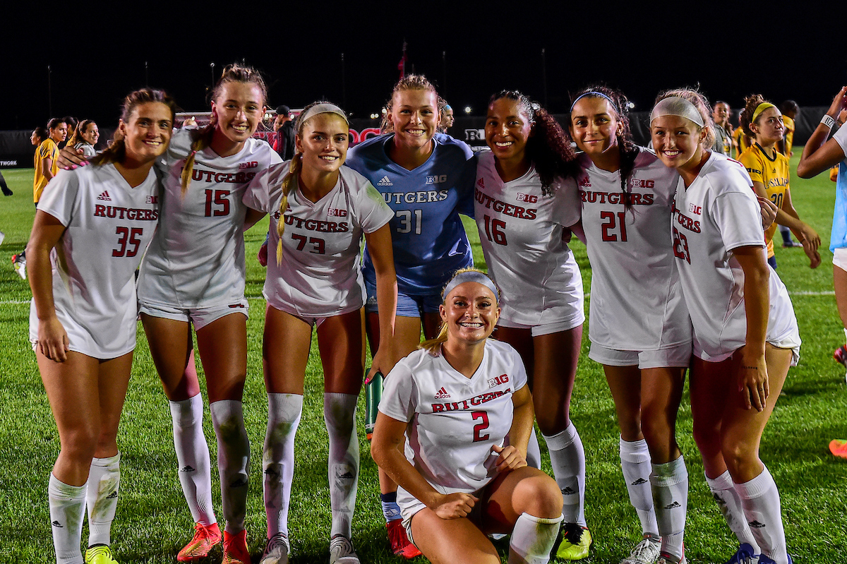 RUAthletics's tweet photo. #ScarletSpotlight: @RUWSoccer
β½ 11th consecutive @NCAASoccer bid
β½ Emily Mason named All-America
β½ 6 earn All-@bigten honors
β½ Meagan McClelland becomes NCAA's all-time minutes played leader
#yeaRinReview https://t.co/UEW9xsxsEq