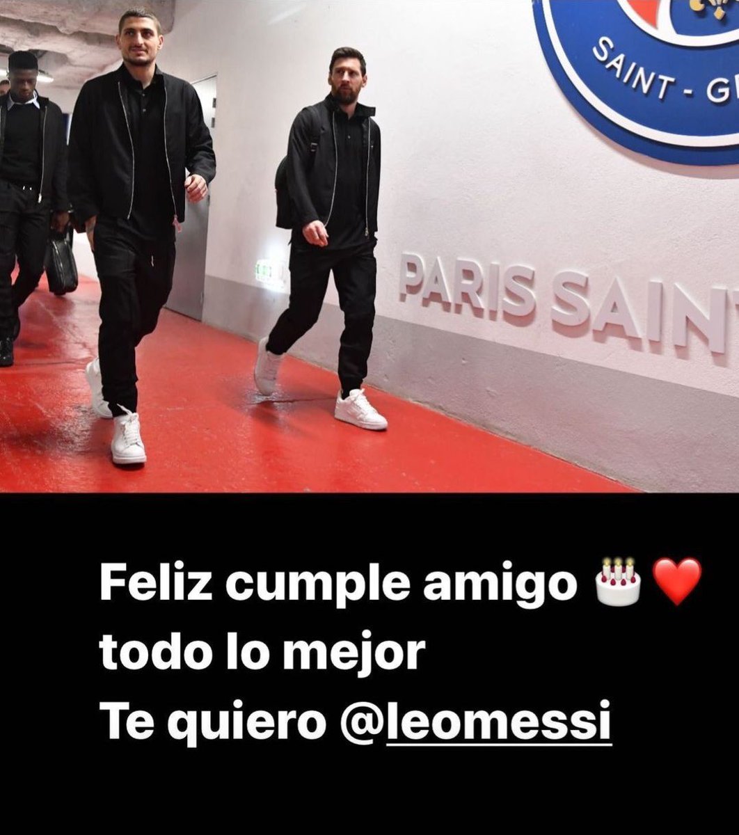 Marco Verratti on Instagram: Happy birthday my friend Leo, all the best to you I love you! 🎂❤️