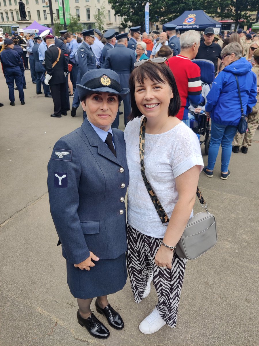 Sharon2morrow's tweet photo. So proud of my big (little) sister.  Marching for #armedforcesday2023 in Glasgow city centre today. https://t.co/Oq2o1ppN9s