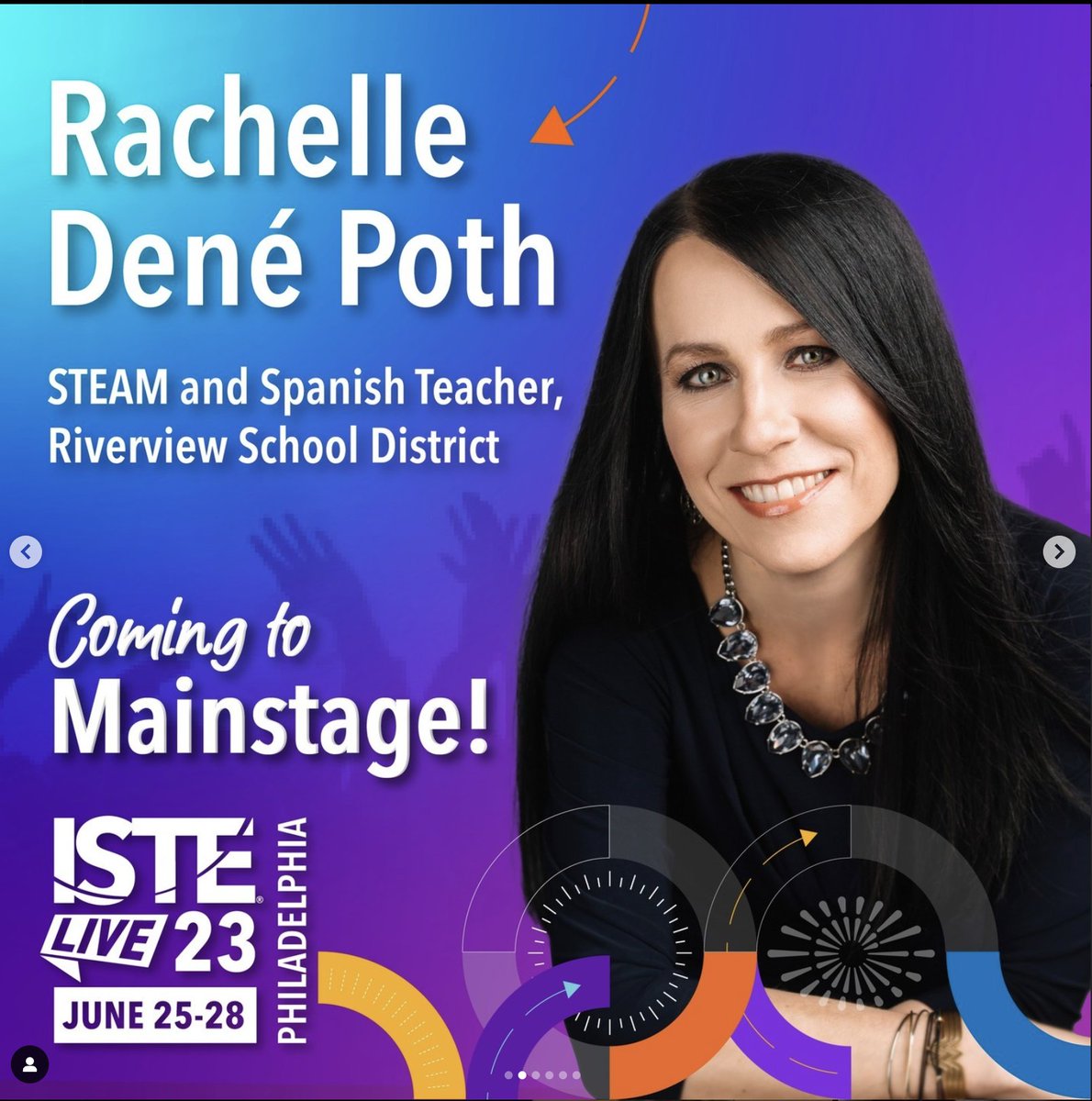 Dr. RACHELLE DENÉ POTH |ThriveinEDU #AI #AIinEDU (@rdene915) on Twitter photo So honored to be a part of the Mainstage at ISTE! Looking forward to the closing keynote and learning from everyone while at #istelive #education #edtech #notatiste <a href="/ISTEofficial/">ISTE</a> <a href="/EdumatchBooks/">EduMatch Publishing</a> <a href="/RoutledgeEOE/">Eye On Education</a> So honored to be a part of the Mainstage at ISTE! Looking forward to the closing keynote and learning from everyone while at #istelive #education #edtech #notatiste <a href="/ISTEofficial/">ISTE</a> <a href="/EdumatchBooks/">EduMatch Publishing</a> <a href="/RoutledgeEOE/">Eye On Education</a>