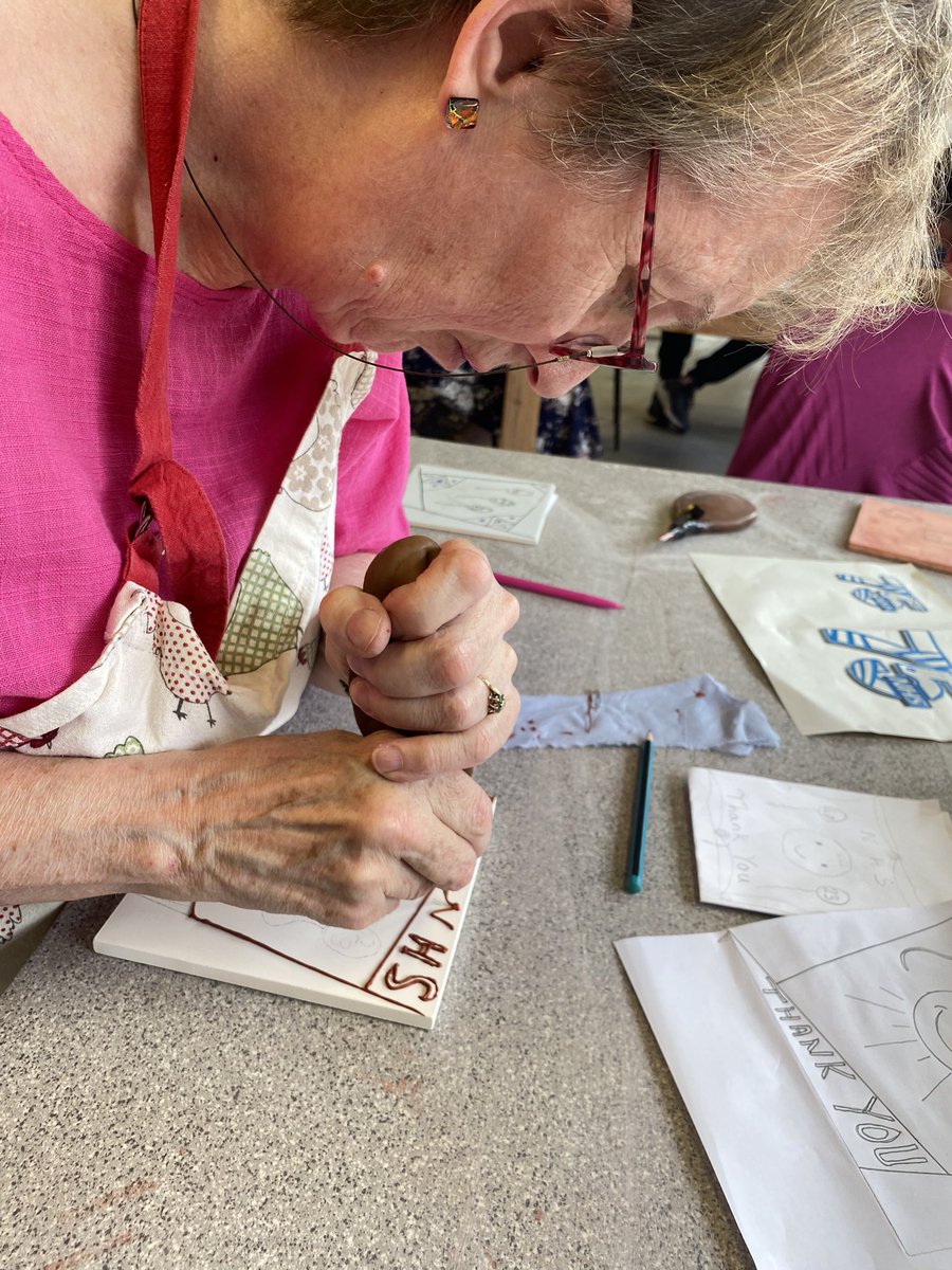 SaTH tile workshop #NHS75 our teams getting creative. <a href="/Tileworkshops/">Tile workshops jfd</a>