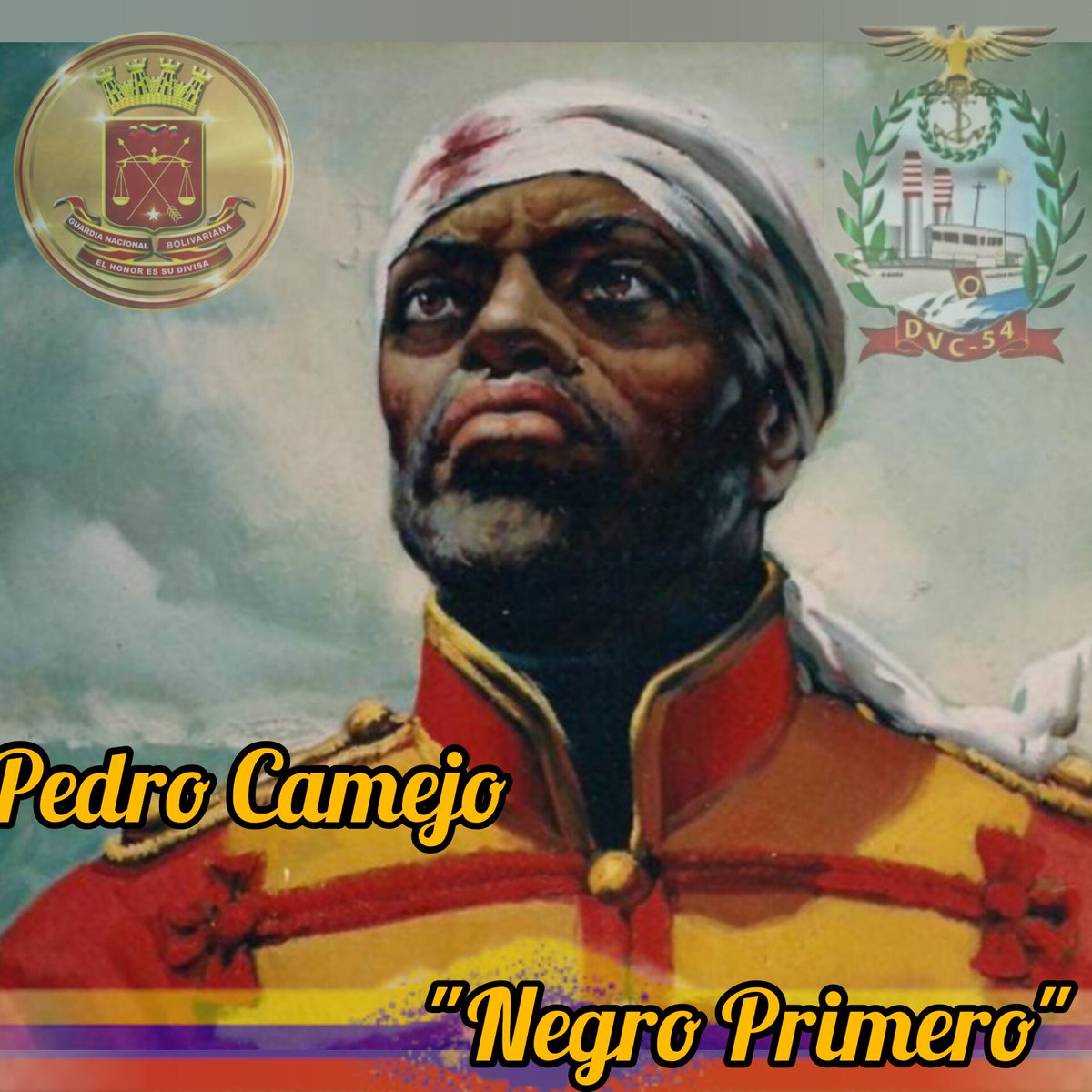 Honor y gloria a nuestro Pedro Camejo, 'El Negro Primero', quien murió en la gloriosa Batalla de Carabobo el #24Jun de 1821.  Mantengamos vivo su espíritu en defensa de la Venezuela libre y soberana.
#VictoriaAntiimperalista