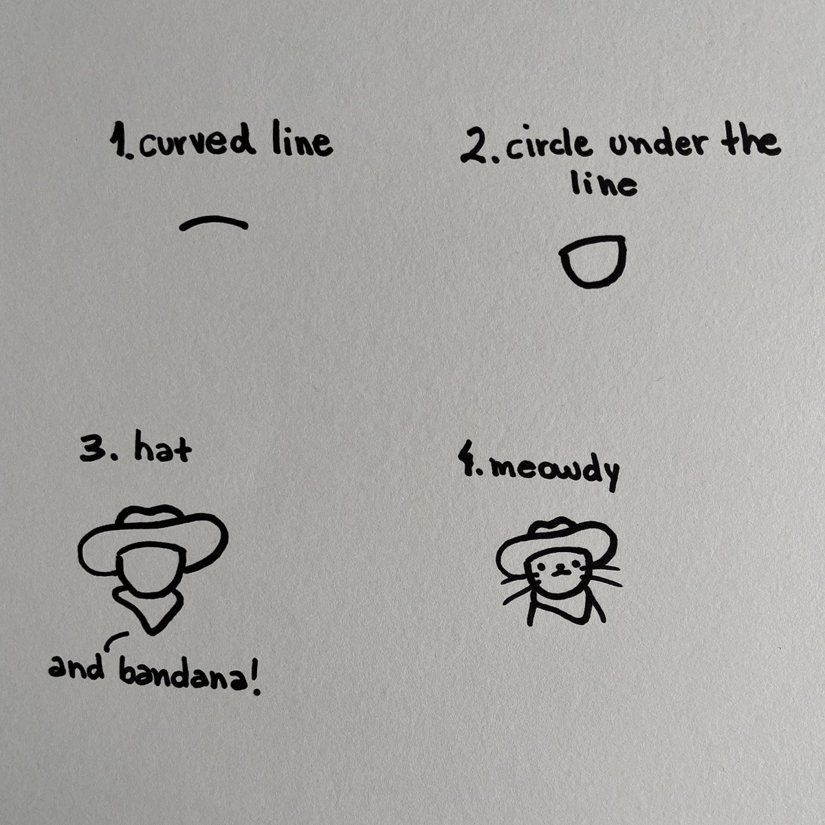 there’s also the how to draw a cowboy cat 🤠