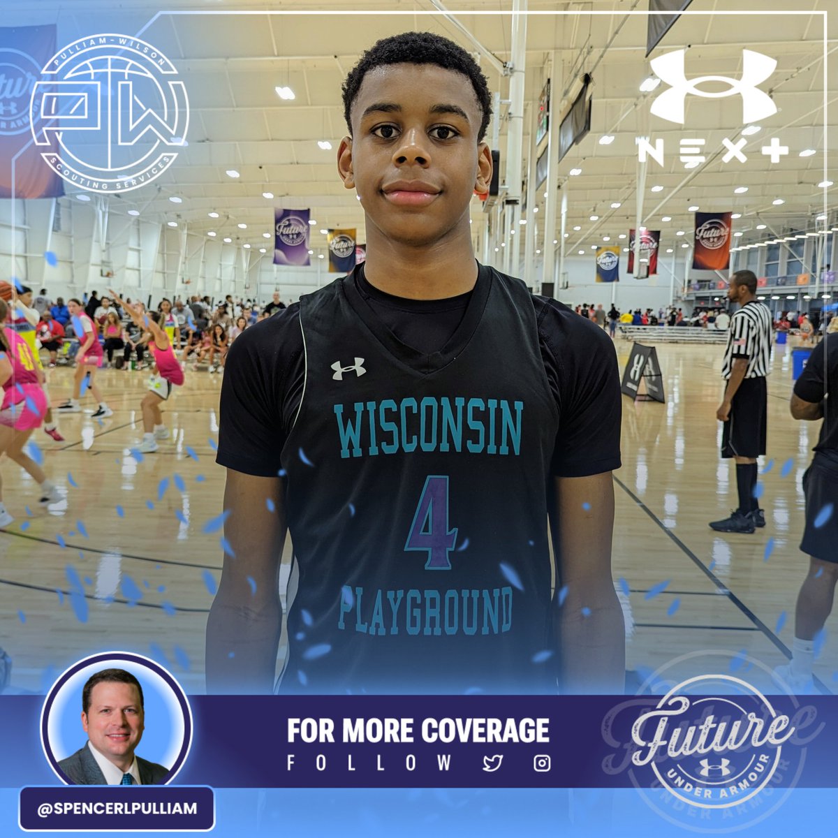 📍 #UAFuture <a href="/circuitfuture/">UA Future</a>
📂 Wisconsin PGC (<a href="/wisconsin_pgc/">Wisconsin Playground Club (PGC)</a>)
👤 D'Anthony Brown 

📝 Storied grassroots program, Wisconsin Playground Club, continues to discover and produce talent. 2027 6'6"+ F D'Anthony Brown is a player you immediately notice. Fluidity and length are top tier