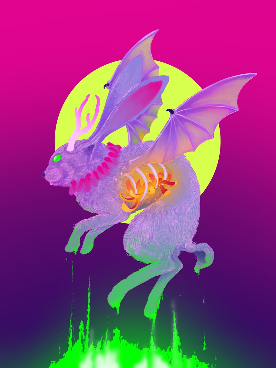 penyukataa's tweet photo. 🚨NEW DROP🚨

After a long time, this is my new tezos art on OBJKT, I hope you like it guys!! #flowvers collection

"The Radiant Rabbit"
20/20 edition
8 xtz
https://t.co/uYKxLK3UUJ https://t.co/hj3qrMYXzf