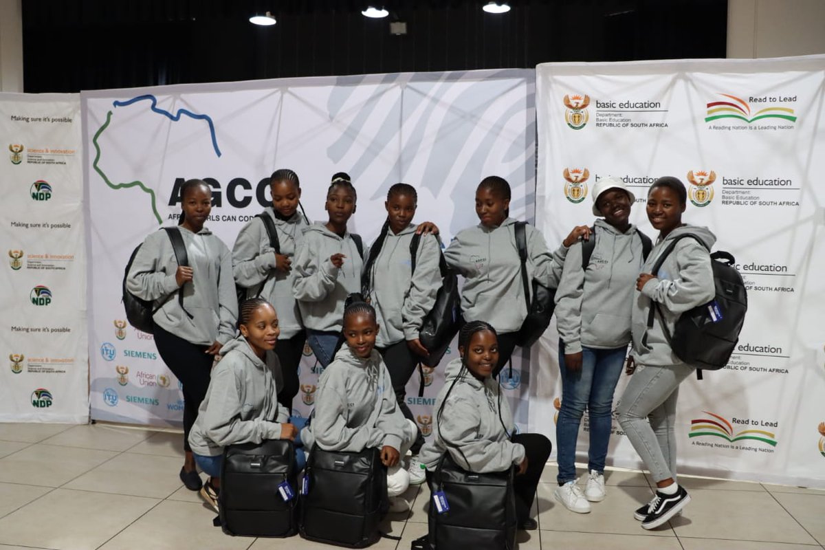 DBE_SA's tweet image. The DBE is proud to be part of the #AfricanGirlsCanCode initiative. Today, 40 girl learners from four provinces have started a 10-day bootcamp on Robotics, Artificial Intelligence, 3D Printing and Microscience Training.

#GirlsInSTEM