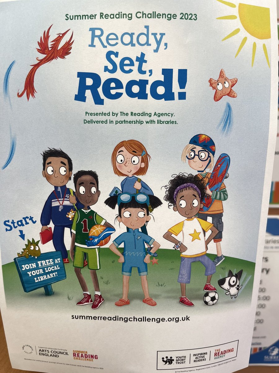 Don't forget to sign up to the Summer Reading Challenge from Saturday 8 July! #SummerReadingChallenge #ReadySetRead @SurreyLibraries