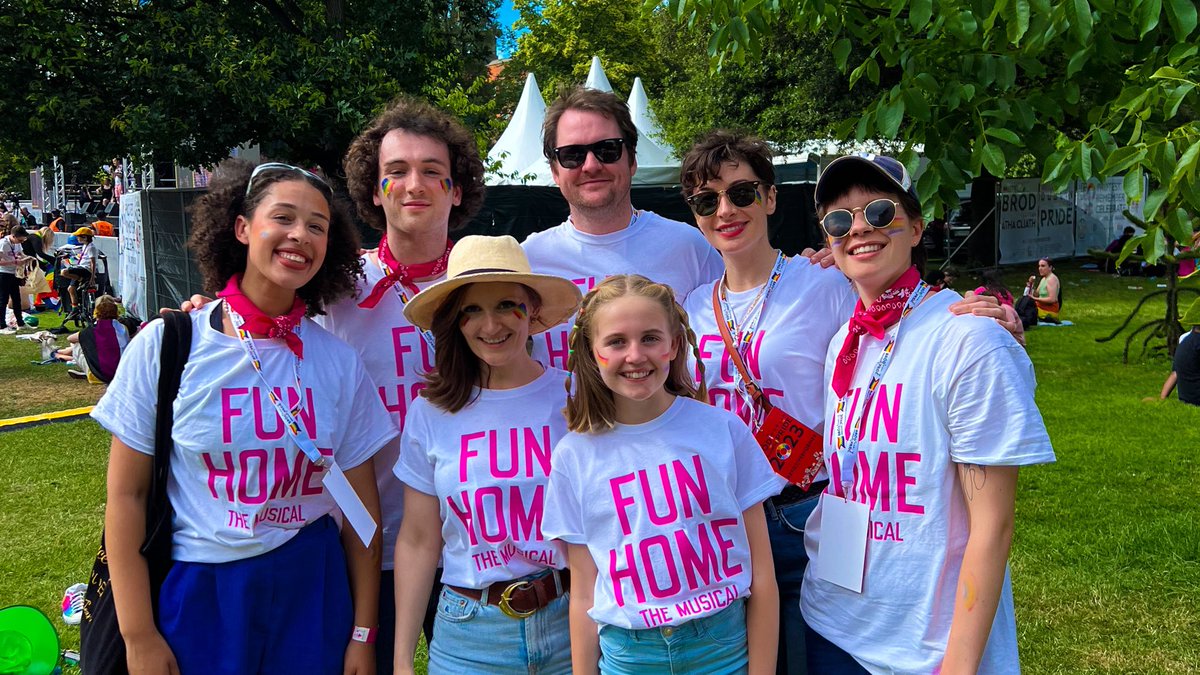 Catch the Fun Home cast on the Main Stage at 5:10pm here at Pride Village, Merrion Square!