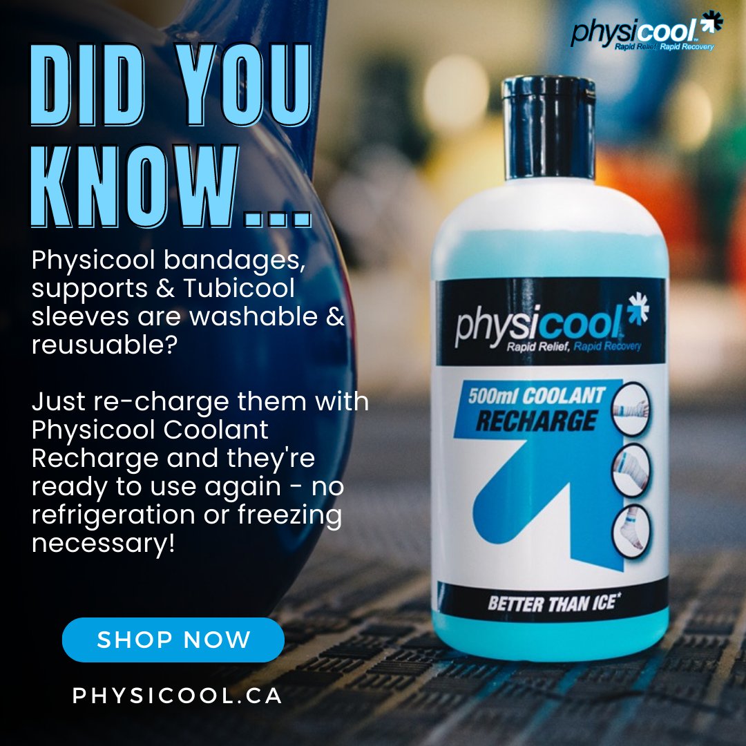 All Physicool bandages are washable and reusable! #jointinjury #coolingcompression #sportsinjuryrehab #sportsinjury #sports #sportsrehab #sportsrehabilitation #sportstherapy #physiotherapy