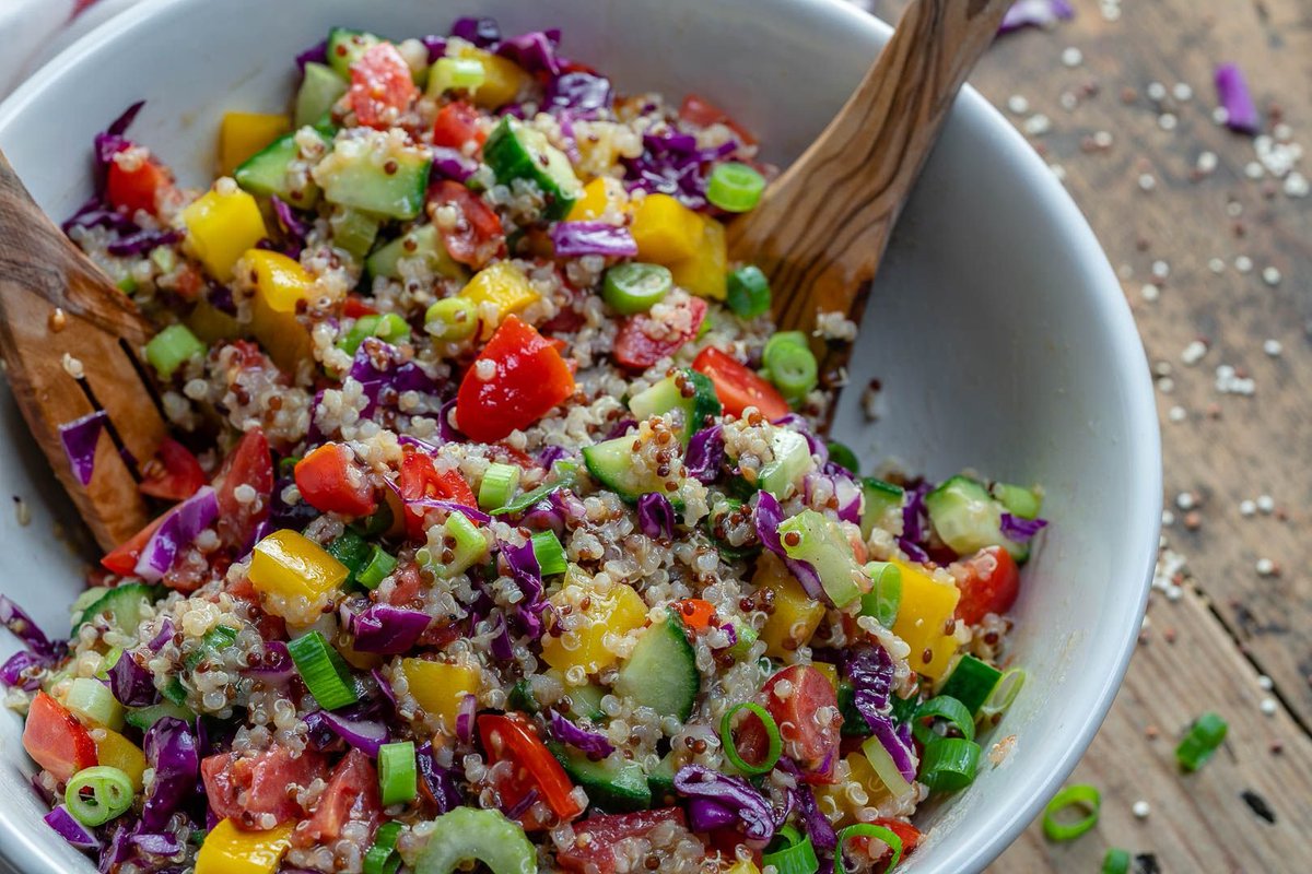 KetoFoodUs's tweet image. Quinoa Salad Delight
#HealthyEating #QuinoaSalad #NutritiousChoice #MediterraneanDiet #ChickpeaStew #PlantProtein #foodlover