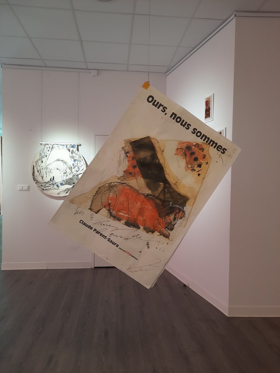 bibperpignan's tweet photo. Exposition Claude Parent Saura livres d'artiste. 
L'artiste commence à peindre en 1980. Dans les années 2000, son intérêt  pour les civilisations précolombiennes inspire sa création.
A découvrir en salle d'exposition et en salle patrimoine Jusqu'au 30 juillet. https://t.co/zrrMftwWHS
