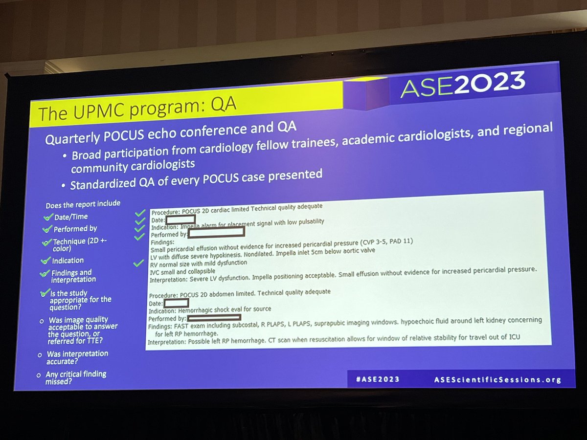 Dr. Zachary Rhinehart from <a href="/UPMC/">UPMC</a> highlighted their super advanced (imho) cardiology fellowship POCUS program including QA, case conferences, etc.