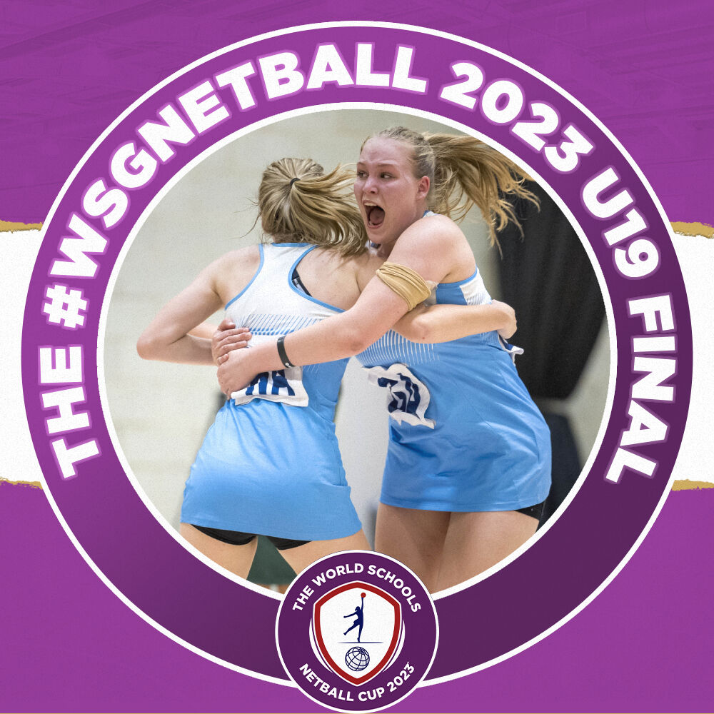 𝗜𝗧'𝗦 𝗔𝗟𝗟 𝗢𝗩𝗘𝗥 🏆 @TrinitySport are on top of the world! Stay tuned as they receive the trophy at the end of #WSGNetball 2023 tournament ceremony. Congratulations to all involved.