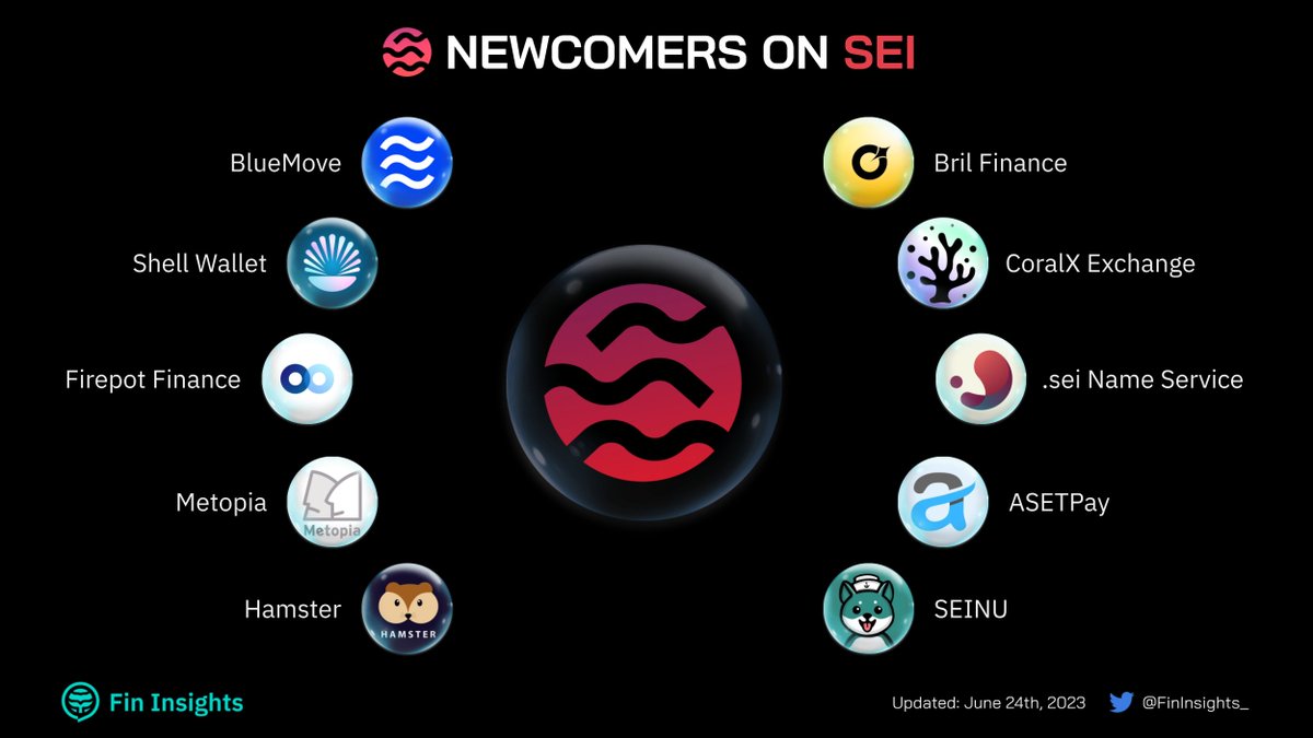 In June, the #Sei ecosystem continues to welcome 10 new faces in #NFT, Wallet, Infrastructure, DeFi & Web3

Let's check it out 🚢
