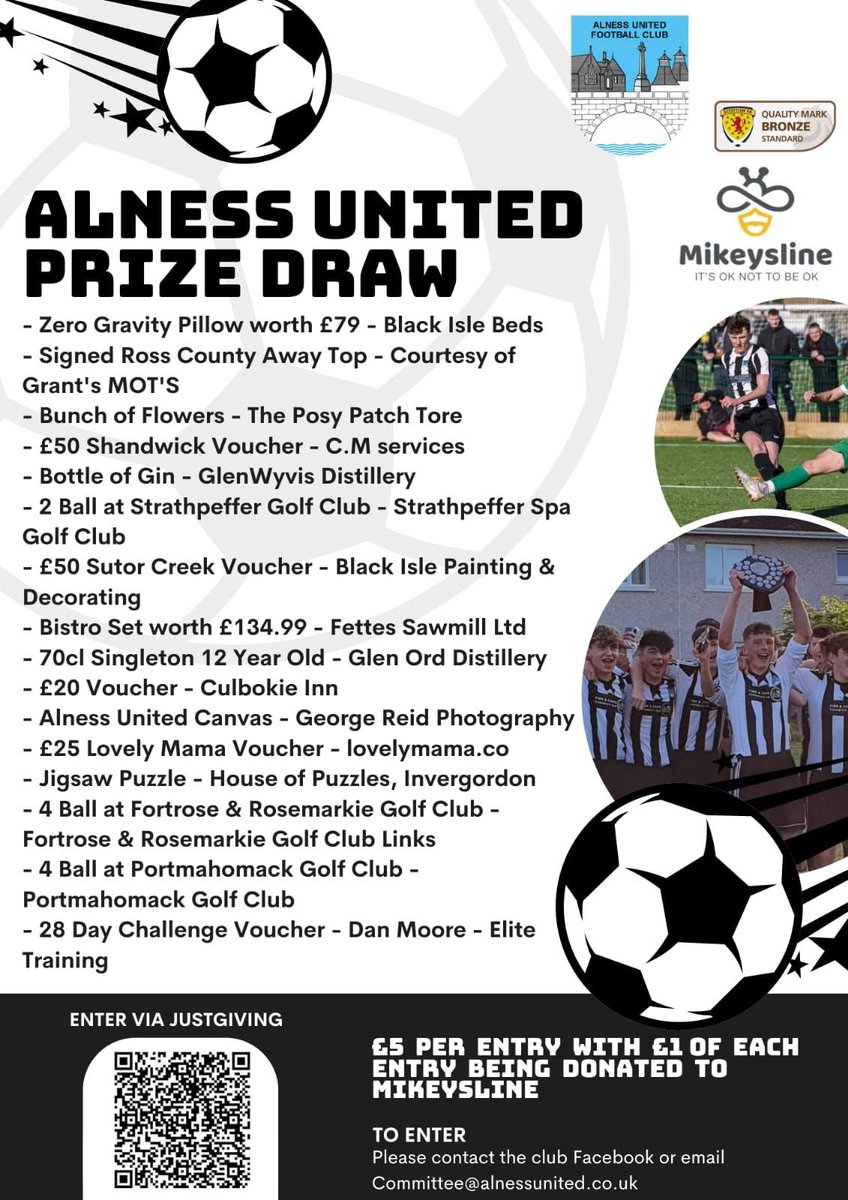 ⚫️5 A SIDE TOURNAMENT⚪️
Thank you to all of the teams who have entered so far.
If you plan to enter a team or would like to hold your own stall on the day, then please contact us on the email address below by 30th June.
The prize draw will also be drawn at this event