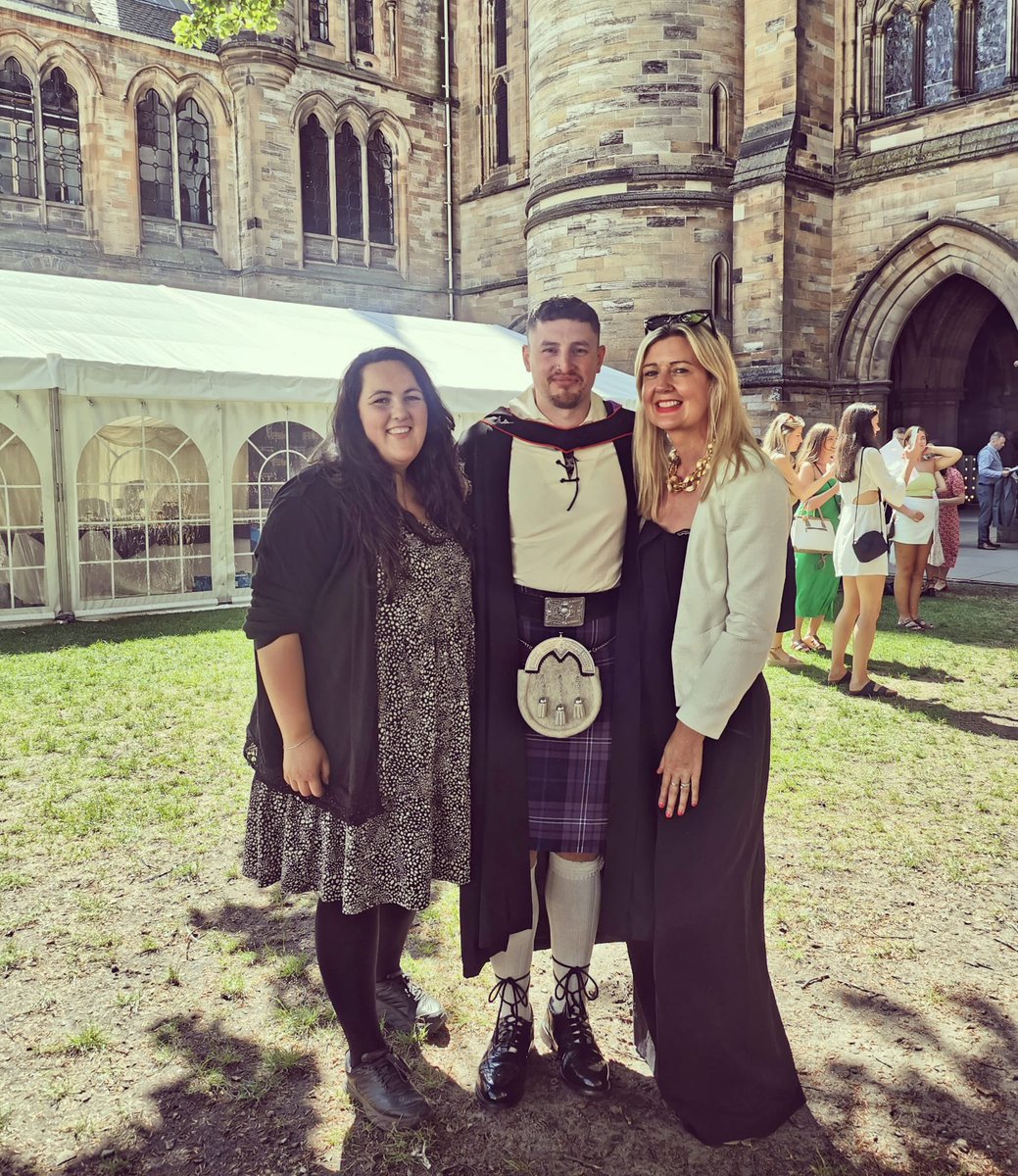 Jamie (@jdalgouttece) on Twitter photo Entered care at 6 months, left care at 21
14 care homes before the age of 5.
Orphaned at 10
Separated from my brother
Diagnosed with Complex PTSD
The challenges were stacked against me, the worst hand dealt but here I am….
<a href="/UofGlasgow/">University of Glasgow</a> graduane with distinction. Entered care at 6 months, left care at 21
14 care homes before the age of 5.
Orphaned at 10
Separated from my brother
Diagnosed with Complex PTSD
The challenges were stacked against me, the worst hand dealt but here I am….
<a href="/UofGlasgow/">University of Glasgow</a> graduane with distinction.