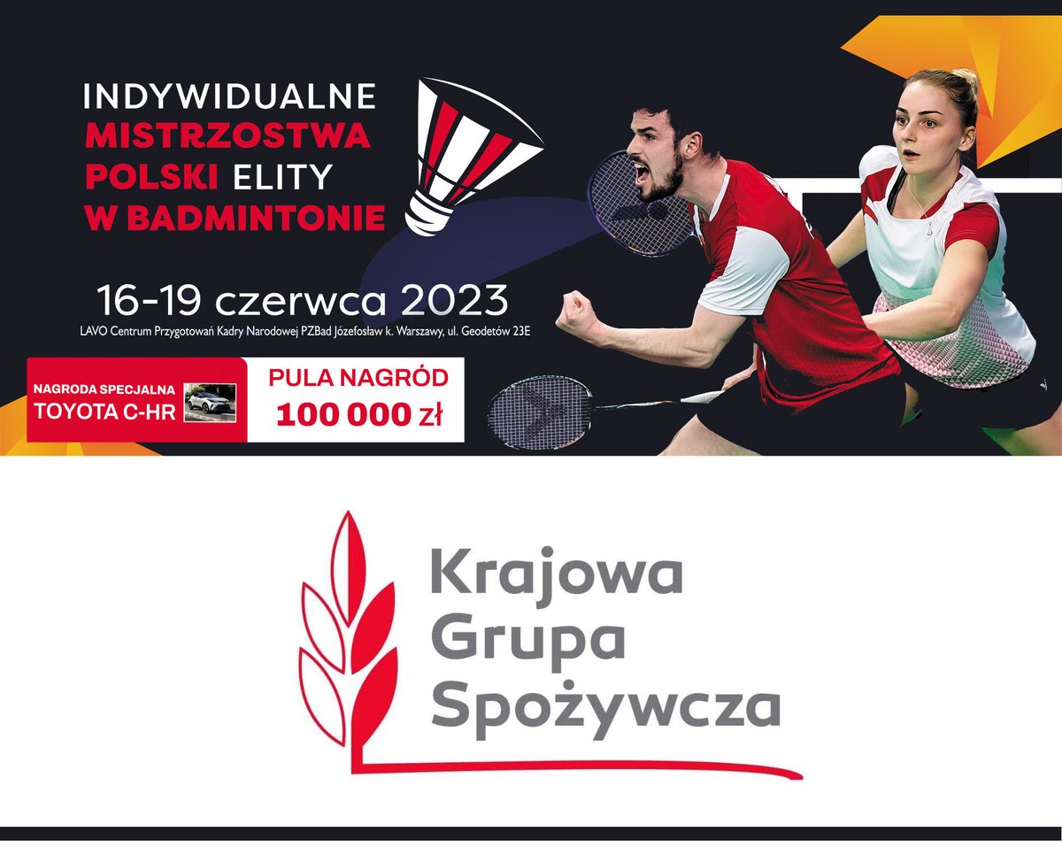 KGS był Partnerem Głównym 59. Indywidualnych Mistrzostw Polski Elity w Badmintonie.
Dziękujemy!!! 

#KrajowaGrupaSpożywczaSA #KrajowaGrupaSpożywcza #KGSSA #PolskiCukier
@kgs_pl