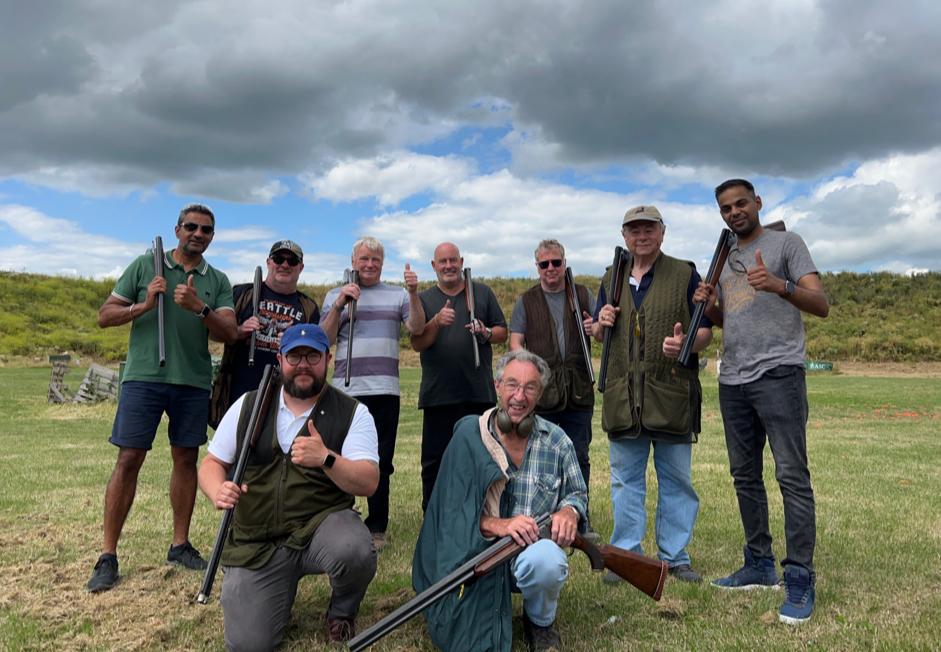 <a href="/StJamess448/">St James's Lodge</a> brethren at the inaugural shoot with the Winner.