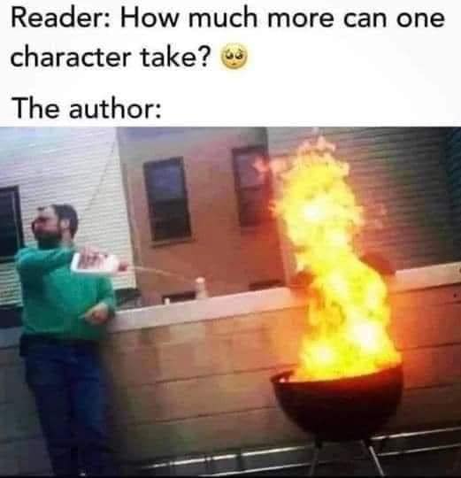 The amount of emotional damage is in direct correlation to the amount I love a character.

#WritingCommunity #WritersCommunity #AuthorsCommunity #amwriting #amwritingfantasy