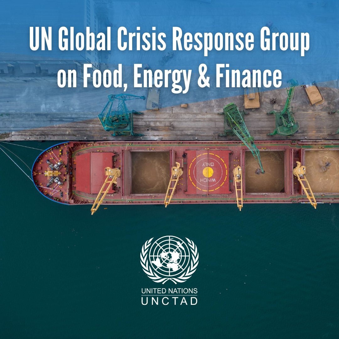 ➡️Inflation
➡️Food insecurity
➡️Soaring energy & food prices
➡️Supply chain disruptions
➡️Mounting debt 

Pressing challenges facing a world recovering from cascading crises.

See analysis of the @UN Global Crisis Response Group on Food, Energy & Finance🔗unctad.org/global-crisis
