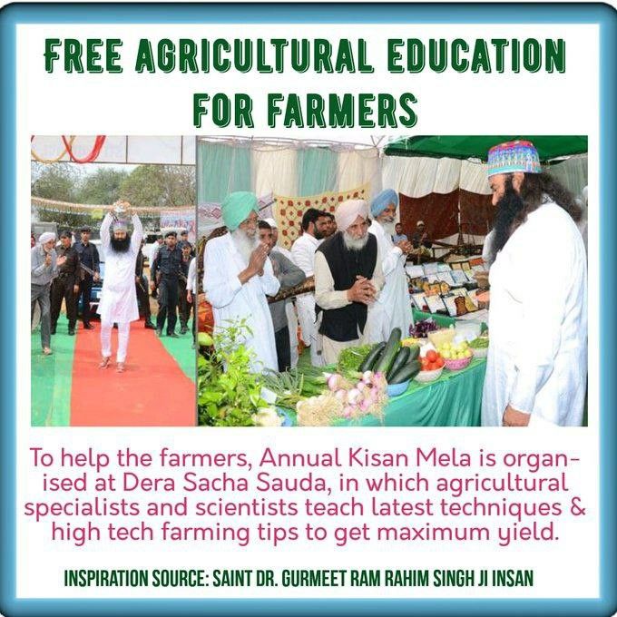 Lakhs of farmers are able to get better crops by adopting organic and scientific methods of farming explained by #SaintDrMSG.
 #ScientificFarming
 #OrganicFarming
 #FarmingTips
 #AgricultureTips
 #AgricultureTipsByMSG
 #DeraSachaSauda #ScientificFarming