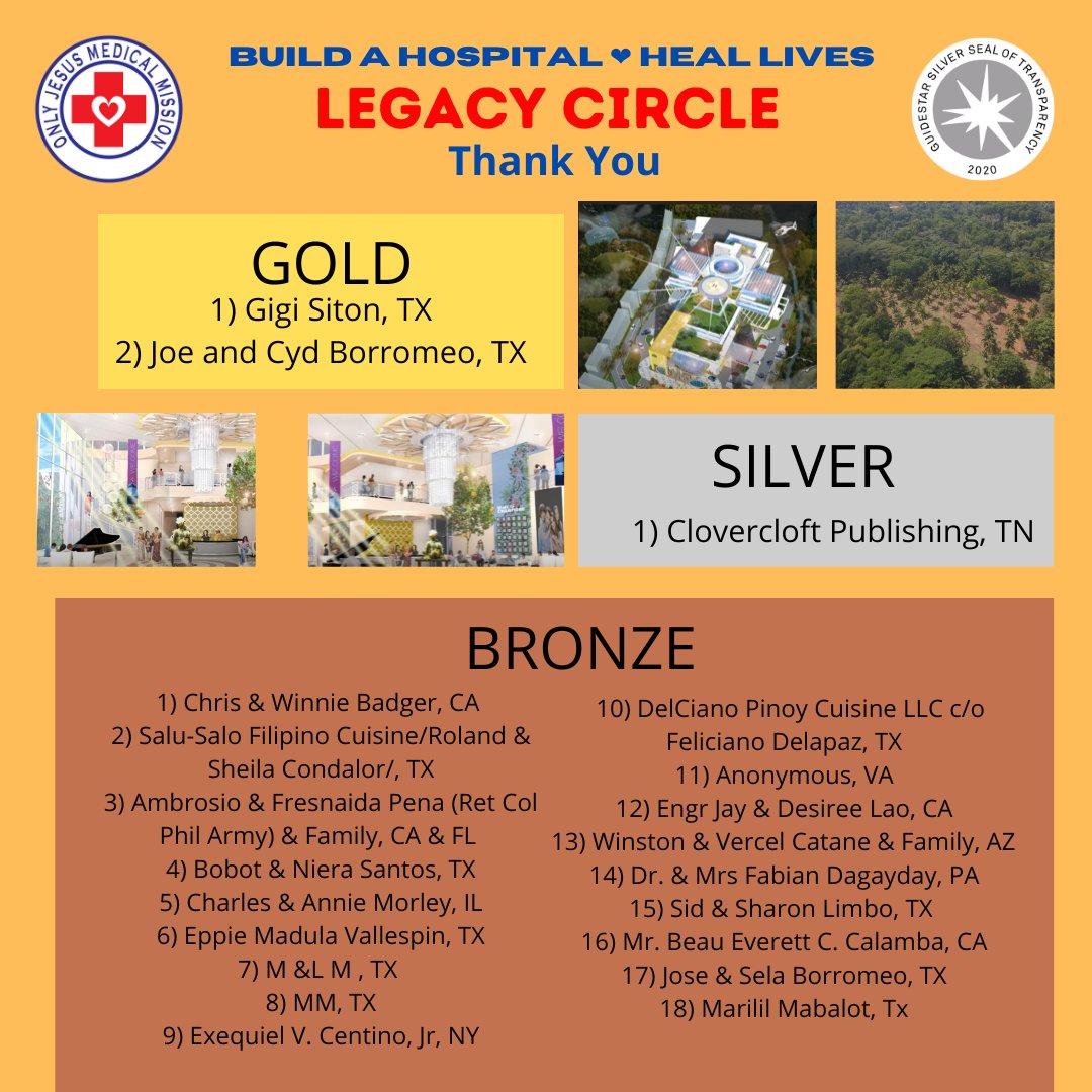 OnlyJesusmedmis's tweet photo. NEW BRONZE LEGACY CIRCLE MEMBER . Thank you Marilil Mabalot for you faithful monthly giving since 2020.
 #OnlyJesusMedicalMission #nonprofit #charity #donate #giving #donation #give #makeadifference #fundraising #fundraiser #givingback #philanthropy #donations #bhfyp #thankyou https://t.co/h0HGJpvVU4