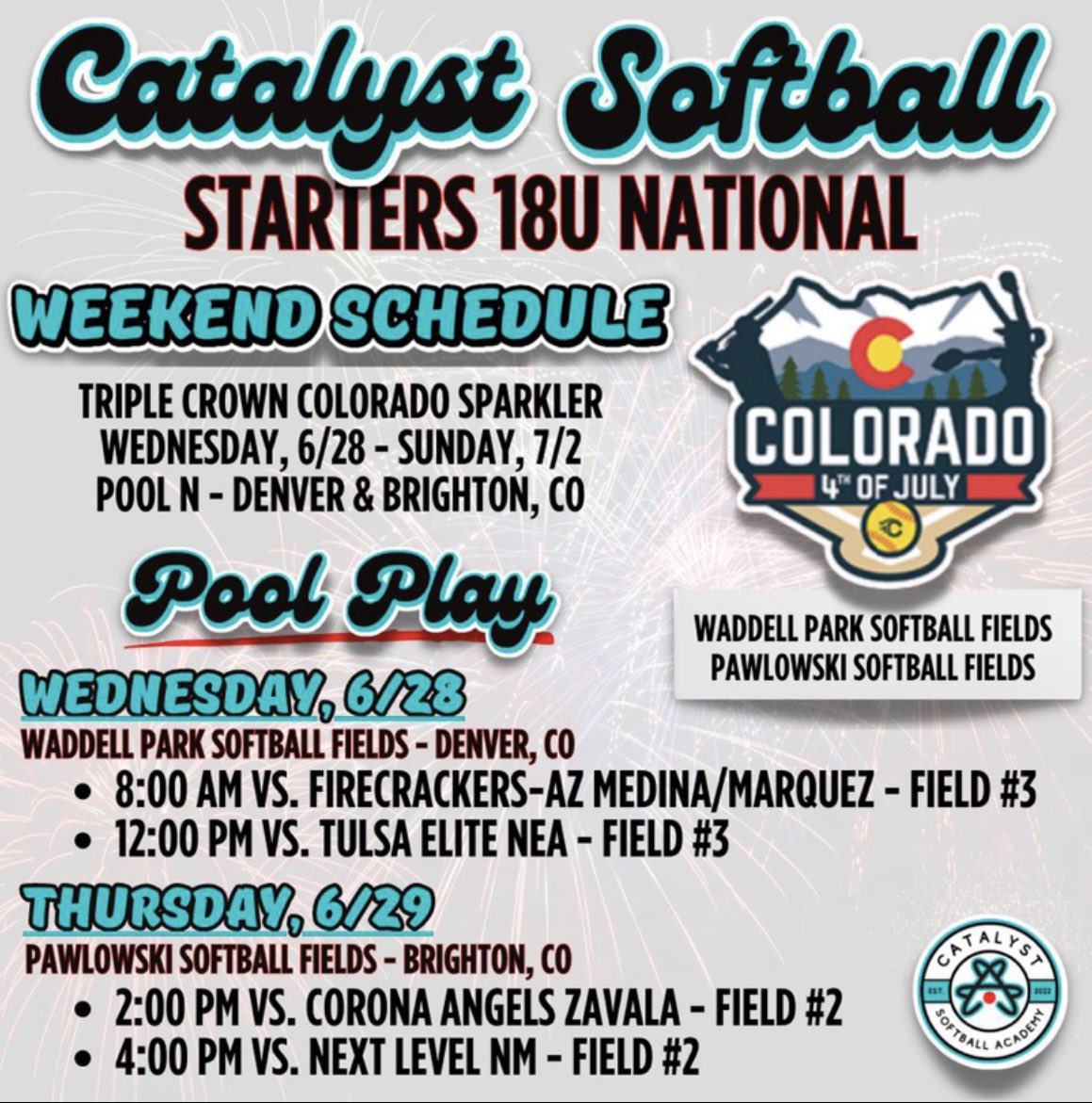 Excited to go down to Colorado!@CatalystSB_