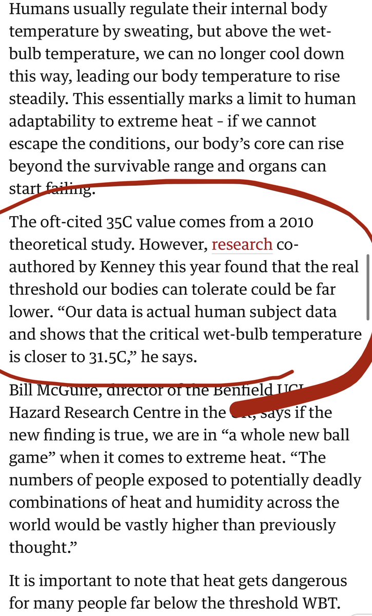 I hope most people understand the danger of web bulb temps bc the time to be worried is... yesterday. #wetbulb #ClimateCatastrophe #dfwwx #txxw 

amp.theguardian.com/science/2022/j…