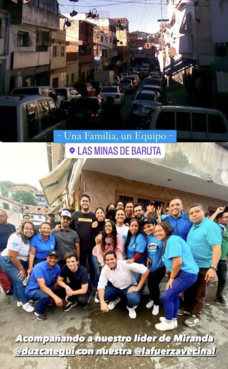 Ayer estuvimos recorriendo #LasMinas de #Baruta con nuestro líder mirandino <a href="/DavidUzcategui/">David Uzcátegui</a> y toda <a href="/lafuerzavecinal/">Fuerza Vecinal</a> de la parroquia.

La esperanza y la confianza de la gente se sienten en cada mano que se estrecha…

Somos <a href="/fvbaruta/">fuerzavecinalbaruta</a>!

Seguimos…
     💙💪🏼