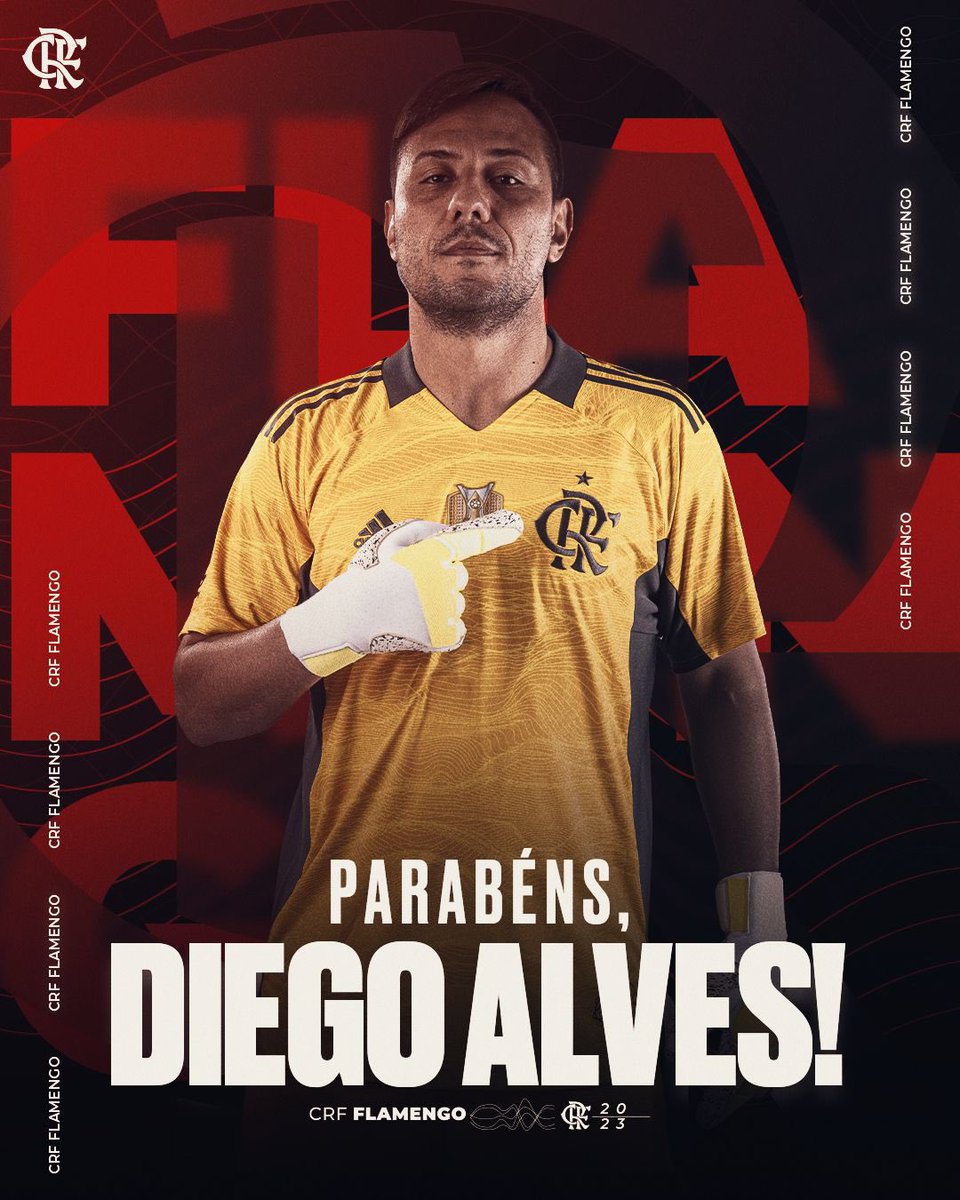 Hoje é aniversário do ídolo Diego Alves! Com o Manto Sagrado, o paredão conquistou duas Libertadores (2019 e 2022), dois Brasileirões (2019 e 2020), uma Copa do Brasil (2022), duas Supercopas do Brasil (2020 e 2021), uma Recopa (2020) e três Cariocas (2019, 20 e 21). Parabéns,…