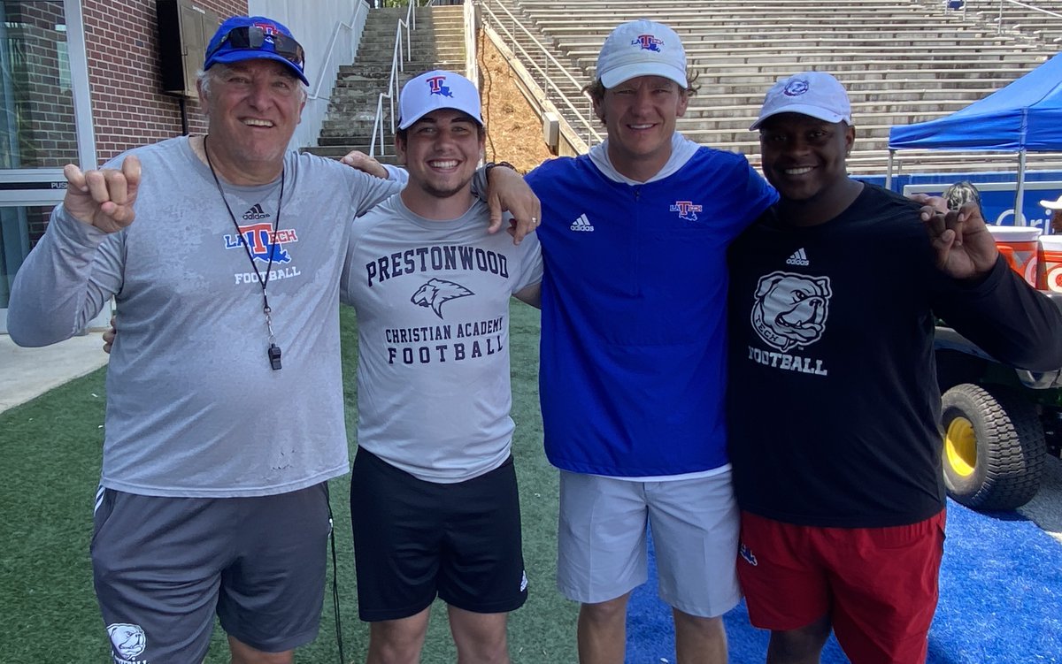 Jake Riggs (@jakedriggs) on Twitter photo Amazing <a href="/SCumbie_LaTech/">Sonny Cumbie</a> Camp. N. LA is home. <a href="/LaTechSharp/">Dan Sharp</a> worked me hard as only LS with 14 P/K. Loved it! Toughness Matters. Thx <a href="/coach_jaygaff/">Jay Gafford</a> S/O to <a href="/Patrick_Rea11/">Patrick Rea</a> I'm honored and blessed to be given opportunity to play at my Dad's alma mater. GO DAWGS <a href="/lkguice/">Les Guice</a> <a href="/LATechFB/">LA Tech Football 🏈</a> Amazing <a href="/SCumbie_LaTech/">Sonny Cumbie</a> Camp. N. LA is home. <a href="/LaTechSharp/">Dan Sharp</a> worked me hard as only LS with 14 P/K. Loved it! Toughness Matters. Thx <a href="/coach_jaygaff/">Jay Gafford</a> S/O to <a href="/Patrick_Rea11/">Patrick Rea</a> I'm honored and blessed to be given opportunity to play at my Dad's alma mater. GO DAWGS <a href="/lkguice/">Les Guice</a> <a href="/LATechFB/">LA Tech Football 🏈</a>