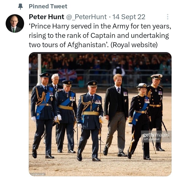 Mu_Ri_Elle's tweet image. BIG RESPECT!!

#PrinceHarry
#ArmedForcesDay 
#ArmedForcesDay2023