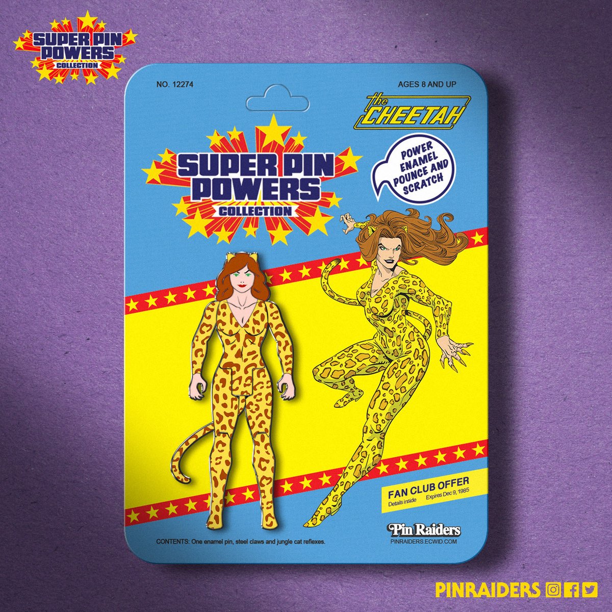 UPDATE: For those who may have missed out, there are some leftover Wonder Skateboard pins and just a few Cheetah pins added to our site! Get 'em now before they're gone! 

pinraiders.ecwid.com/SUPER-PIN-POWE…

#PinRaiders #SuperPinPowers #custompins