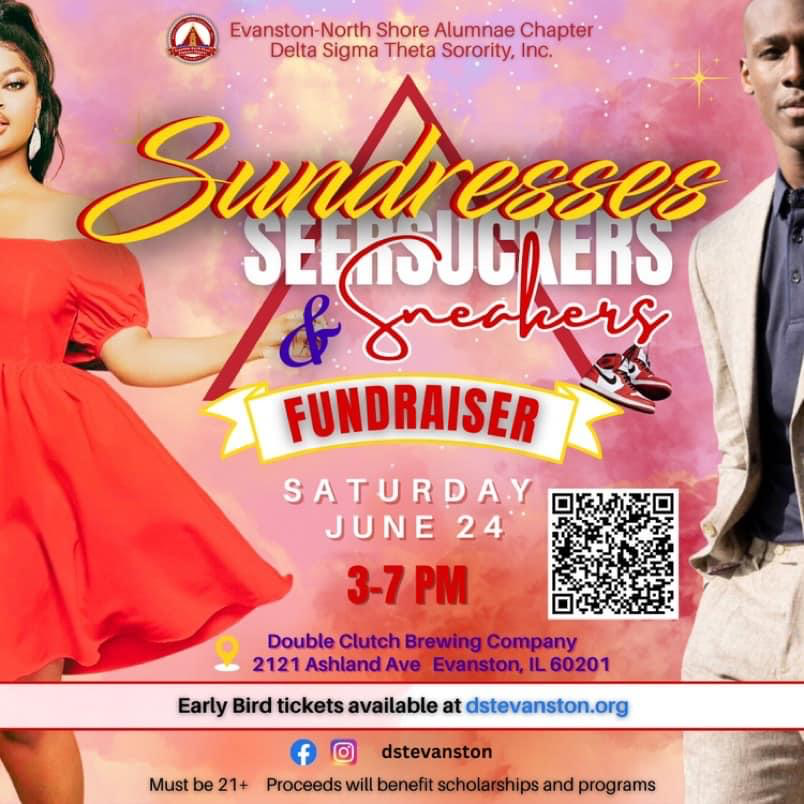 tracyfulce's tweet photo. If you have a strong desire to have fun and raise money for scholarships, please join the women of Evanston North-Shore Alumnae Chapter of Delta Sigma Theta Sorority, Inc from 3pm to 7pm at DoubleClutch! https://t.co/rXkyeGJ0sw