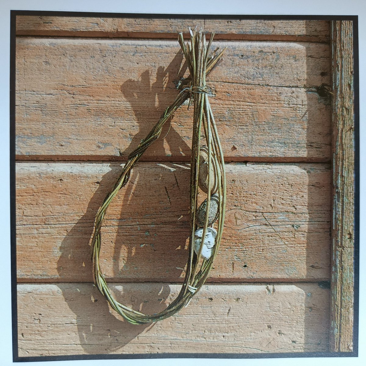 People of the old religion in W Slovenija used to make a 'juračac' on the 3rd full moon to hang above the stable door. 13 peeled twiggs and 3 pebbles of different colours knitted in. This wreath protected the cattle agaist spells, illness and blood & milk sucking snake 'kačunac'.