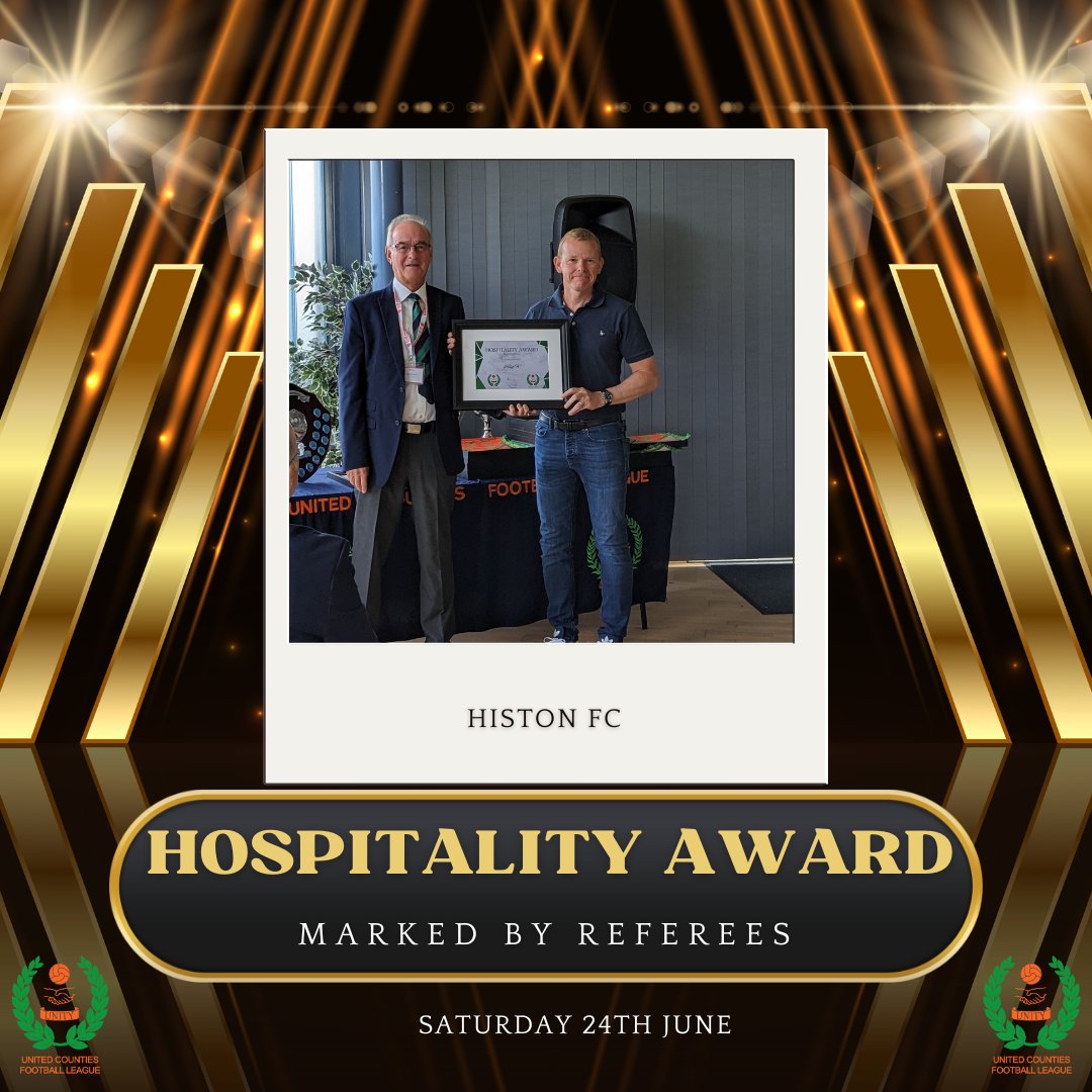 utdcos's tweet image. 🏆AGM Awards 🏆

Congratulations to @HistonFC, who won the Hospitality Award as marked by Referees 👏👏