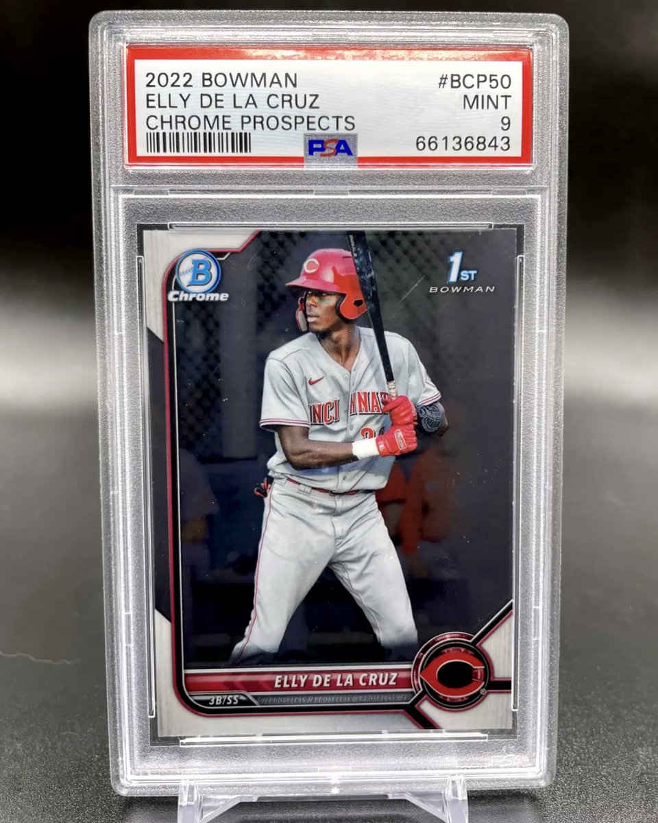 ⚾️ ELLY DE LA CRUZ GIVEAWAY ⚾️ I'm giving this card to someone random who LIKES this tweet! (Must be following me so I can DM if you win!)