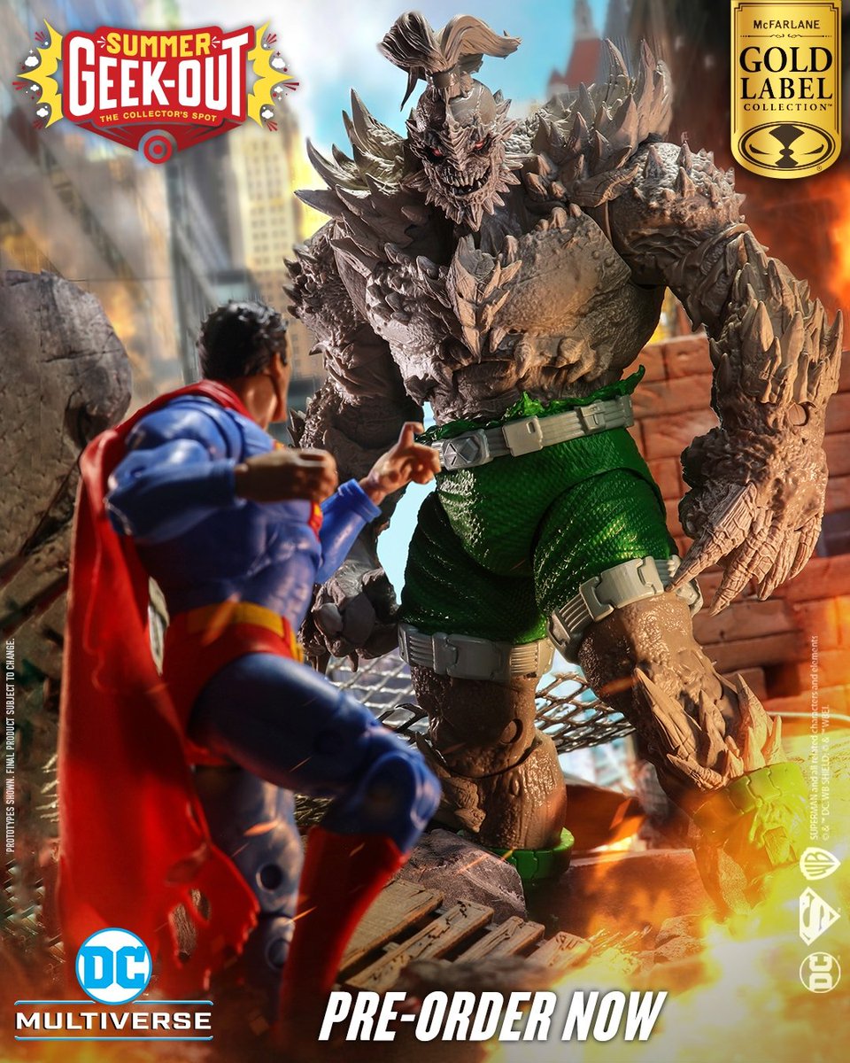 スーパーマンとドゥームズデイの2パック、とても良い。 #DCマルチ